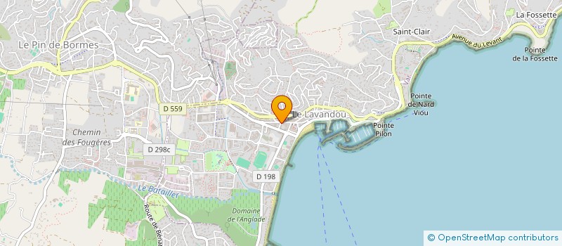 localisation de l'entreprise SCI NADRIER à LE LAVANDOU