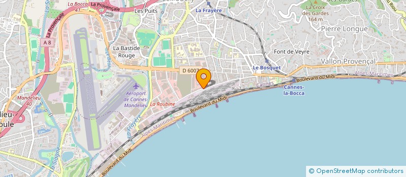 localisation de l'entreprise SCI NADWILMI à CANNES