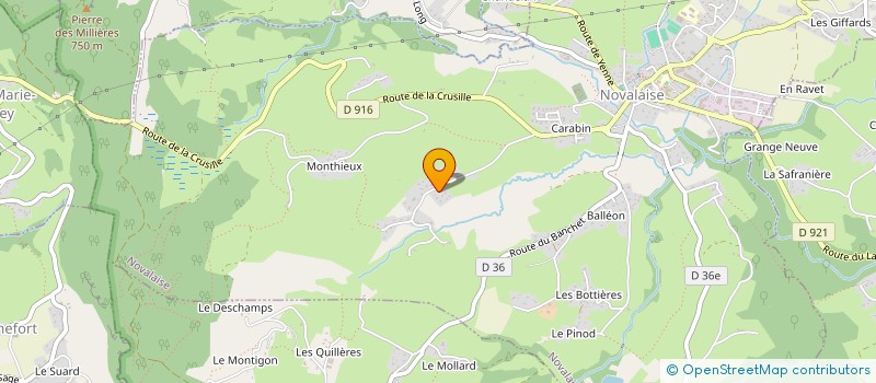 localisation de l'entreprise SCI NADYVE  NOVALAISE