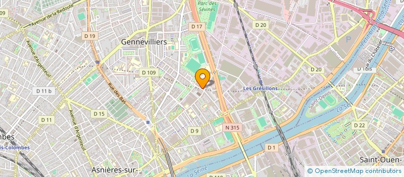 localisation de l'entreprise SCI NAE à GENNEVILLIERS