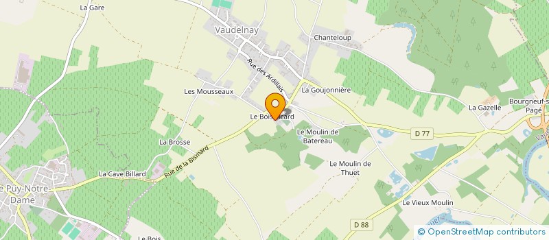 localisation de l'entreprise SCI NAEL  LE PUY-NOTRE-DAME