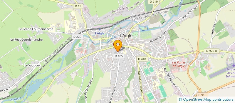 localisation de l'entreprise SCI NAELLE à L'AIGLE