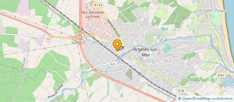 localisation de l'entreprise SCI NAEMY à ARGELES-SUR-MER