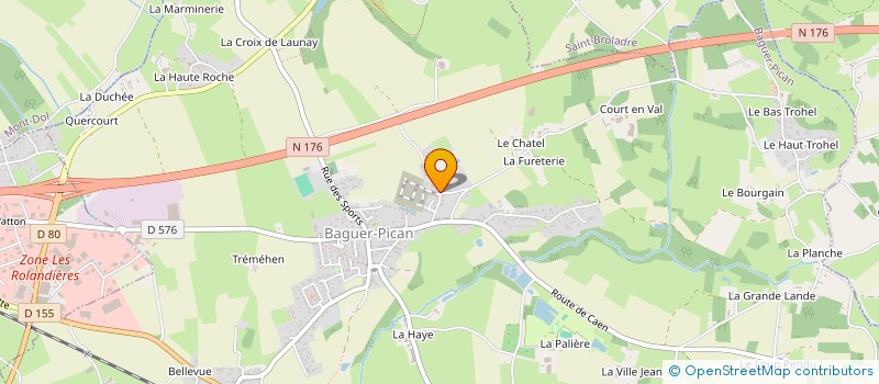 localisation de l'entreprise SCI NAF  BAGUER-PICAN