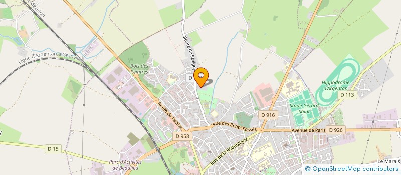 localisation de l'entreprise SCI NAFCA à ARGENTAN