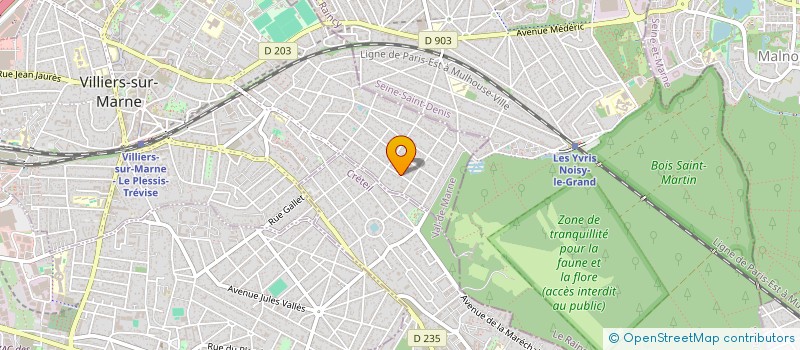 localisation de l'entreprise SCI NAFE IMMO  VILLIERS-SUR-MARNE