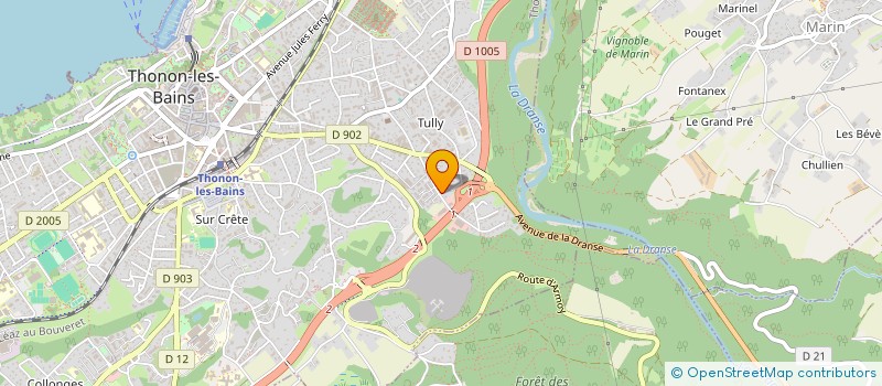 localisation de l'entreprise SCI NAFI  THONON-LES-BAINS