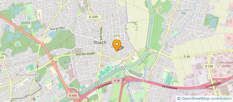 localisation de l'entreprise SCI NAFZIGER-BOZION  ILLZACH