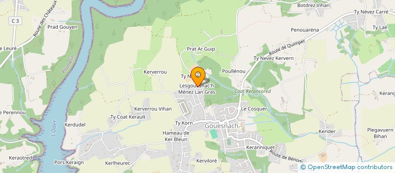 localisation de l'entreprise SCI NAG  GOUESNACH