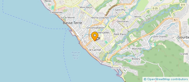 localisation de l'entreprise SCI NAGAM FILS ET COMPAGNIE à BASSE-TERRE