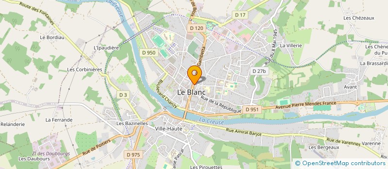 localisation de l'entreprise SCI NAGREGE à LE BLANC
