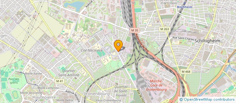 localisation de l'entreprise SCI NAGUR  STRASBOURG