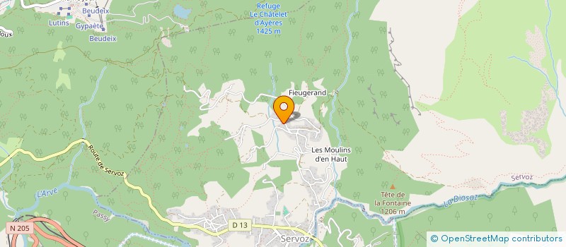 localisation de l'entreprise SCI NAGUY  SERVOZ