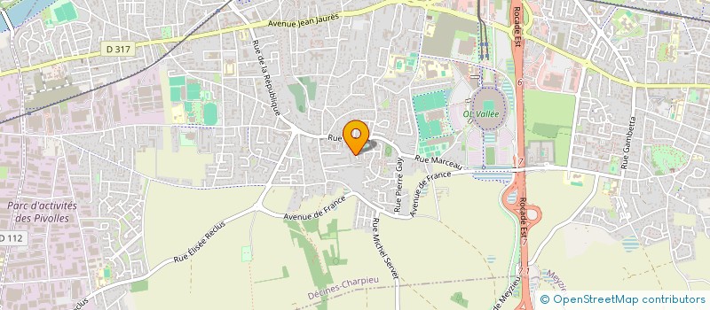 localisation de l'entreprise SCI NAHABED  DECINES-CHARPIEU