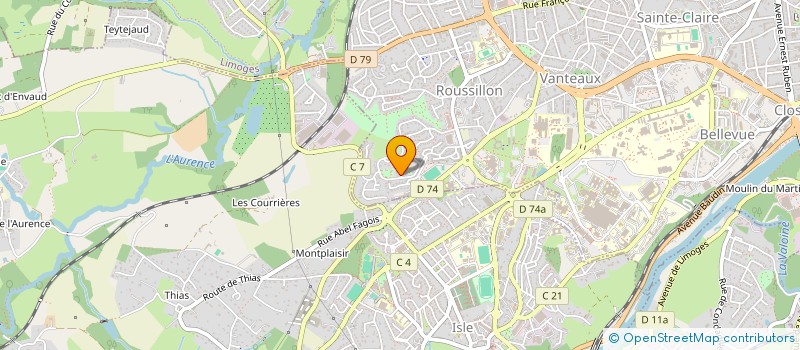 localisation de l'entreprise SCI NAHALA à LIMOGES