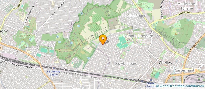 localisation de l'entreprise SCI NAHIA H.L.  CHELLES