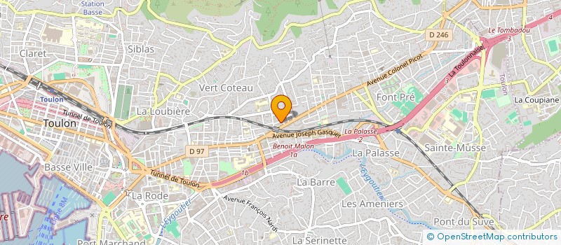 localisation de l'entreprise SCI NAIA  TOULON