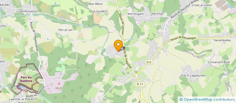 localisation de l'entreprise SCI NAIA  TREBEURDEN