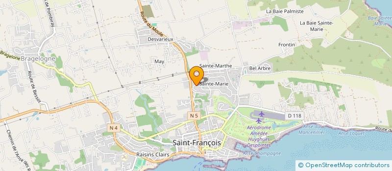 localisation de l'entreprise SCI NAIA à SAINT-FRANCOIS