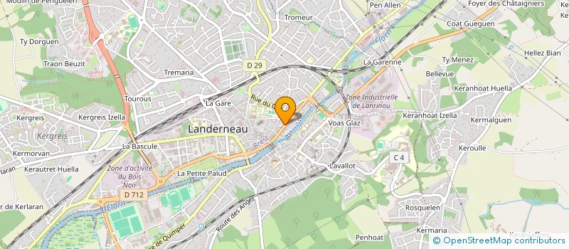 localisation de l'entreprise SCI NAIA  LANDERNEAU