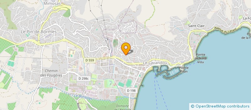 localisation de l'entreprise SCI NAIADES à LE LAVANDOU