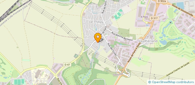 localisation de l'entreprise SCI NAIMA  LE THILLAY