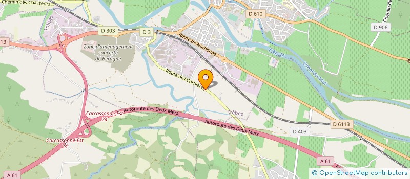 localisation de l'entreprise SCI NAISCOTT  TREBES