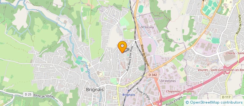 localisation de l'entreprise SCI NAIVE BT 345  BRIGNAIS