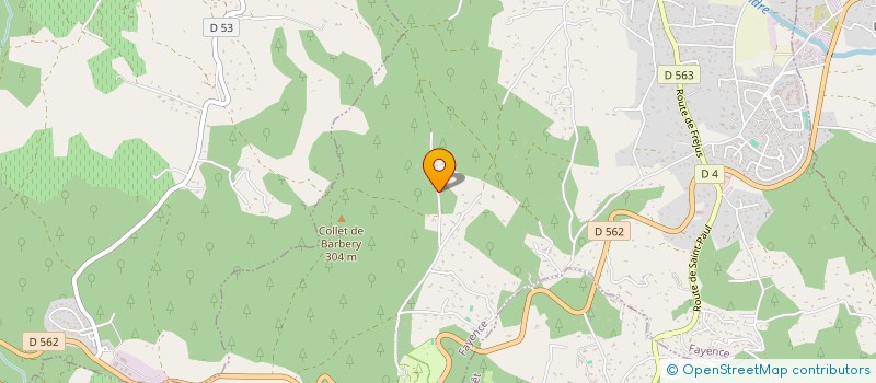 localisation de l'entreprise SCI NAIWEN  FAYENCE