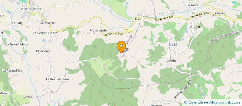 localisation de l'entreprise SCI NAJ  MONTROTTIER