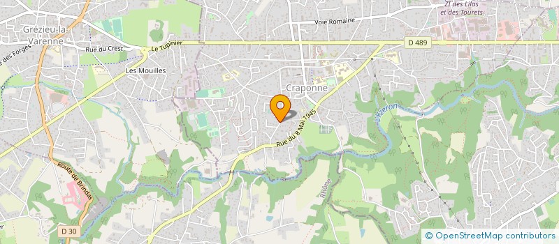 localisation de l'entreprise SCI NAJA  CRAPONNE