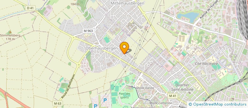 localisation de l'entreprise SCI NAJA IMMO PHARMA  OBERHAUSBERGEN