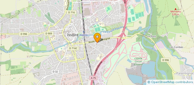 localisation de l'entreprise SCI NAJMH INVESTISSEMENT  ISSOIRE