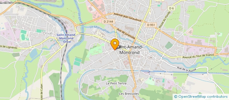 localisation de l'entreprise SCI NAJO  SAINT-AMAND-MONTROND