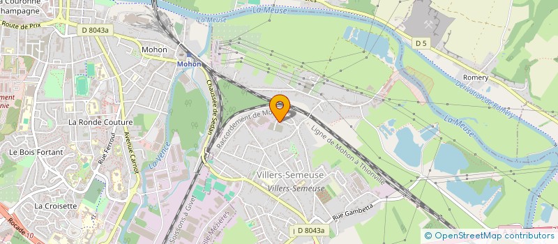 localisation de l'entreprise SCI NAJOLI08  VILLERS-SEMEUSE