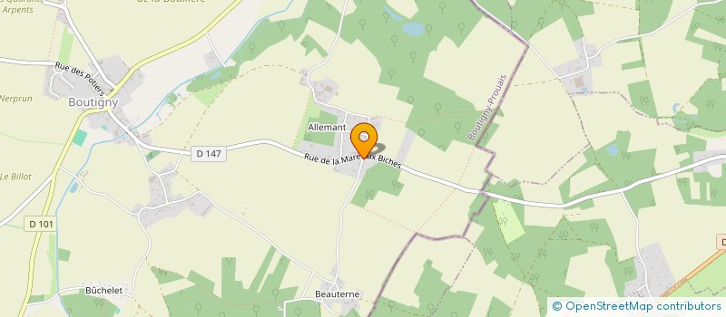 localisation de l'entreprise SCI NAJOTA 2 à BOUTIGNY-PROUAIS