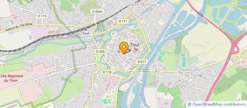 localisation de l'entreprise SCI NAJUA  TOUL