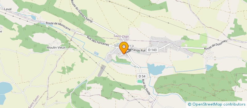 localisation de l'entreprise SCI NAJUGA  MONTCARRA