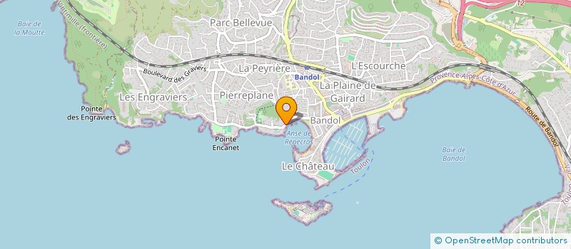 localisation de l'entreprise SCI NAJUMA à BANDOL