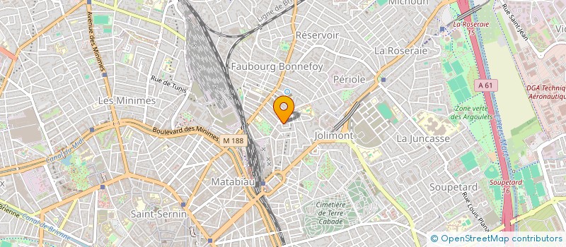 localisation de l'entreprise SCI NALACO à TOULOUSE