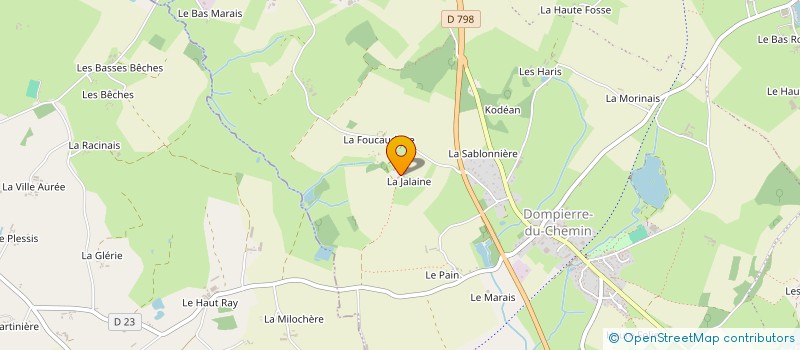 localisation de l'entreprise SCI NALADA  LUITRE-DOMPIERRE