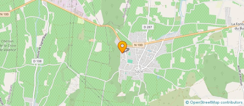 localisation de l'entreprise SCI NALEX  SAZE