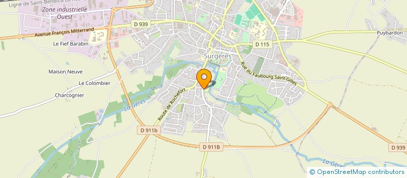 localisation de l'entreprise SCI NALLET  SURGERES