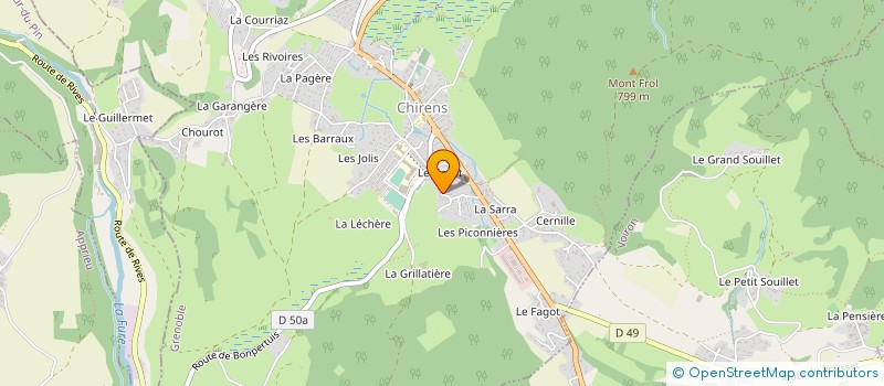 localisation de l'entreprise SCI NALLET MONTBONNOT  CHIRENS