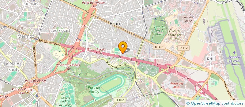 localisation de l'entreprise SCI NALORA  BRON