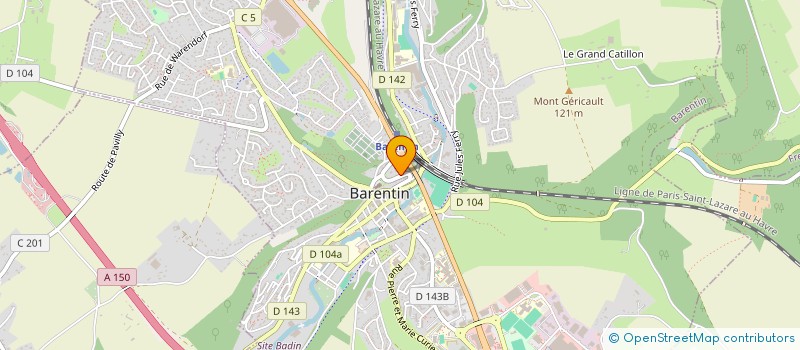 localisation de l'entreprise SCI NALYE  BARENTIN