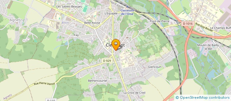 localisation de l'entreprise SCI NAM  CLERMONT