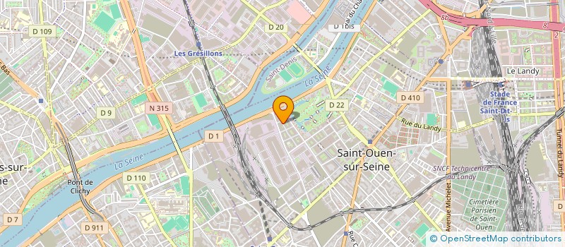 localisation de l'entreprise SCI-NAM-LINH à SAINT-OUEN-SUR-SEINE