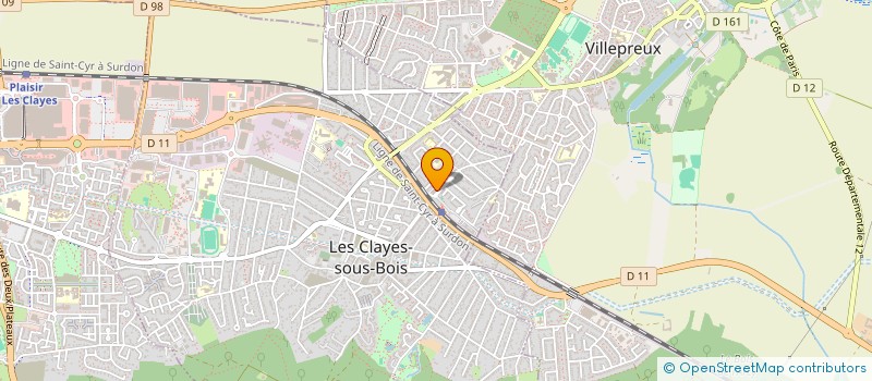 localisation de l'entreprise SCI NAMA  LES CLAYES-SOUS-BOIS