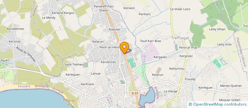 localisation de l'entreprise SCI NAMASTE  GUILVINEC